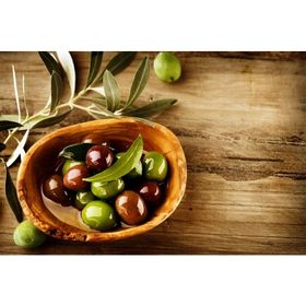 Tablolife Siyah ve Yeşil Zeytin 35x50 cm Kanvas Tablo