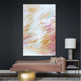 Tablolife Soft Renkler 60x90 cm Yağlı Boya Dokulu Tablo