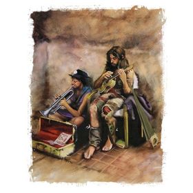 Tablolife Sokak Müzisyenleri 60x90 cm Kanvas Tablo