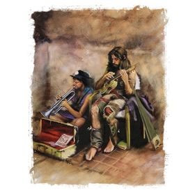 Tablolife Sokak Müzisyenleri 60x90 cm Kanvas Tablo