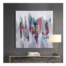 Tablolife Soyut 80x80 cm Yağlı Boya Dokulu Tablo