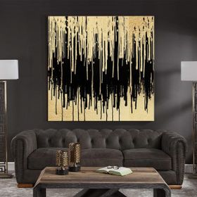 Tablolife Soyut Dışavurum 80x80 cm Yağlı Boya Dokulu Tablo