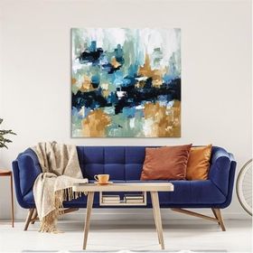 Tablolife Soyut Pixel 80x80 cm Yağlı Boya Dokulu Tablo
