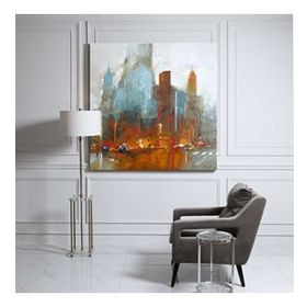Tablolife Soyut Şehir 2 80 x 80 cm Yağlı Boya Dokulu Tablo