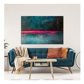 Tablolife Soyut Ufuk Çizgisi 60x90 cm Yağlı Boya Dokulu Tablo