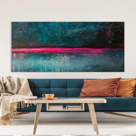 Tablolife Soyut Ufuk Çizgisi 60x90 cm Yağlı Boya Dokulu Tablo