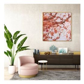 Tablolife Spring Leaves 80 x 80 cm Yağlı Boya Dokulu Tablo