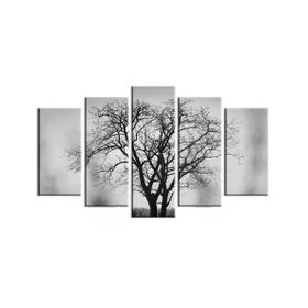 Tablolife Tablolife Kasvetli Ağaç 60 x 100 cm 5 Parçalı Kanvas Tablo