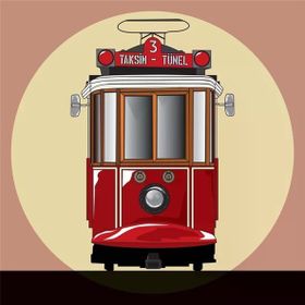 Tablolife Taksim Tünel Tramvayı 35 x 50 cm Kanvas Tablo