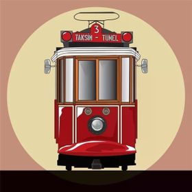 Tablolife Taksim Tünel Tramvayı 35 x 50 cm Kanvas Tablo
