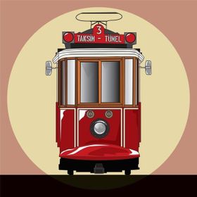 Tablolife Taksim Tünel Tramvayı 35 x 50 cm Kanvas Tablo