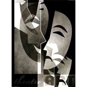 Tablolife Tiyatro Maskeleri 60 x 90 cm Kanvas Tablo