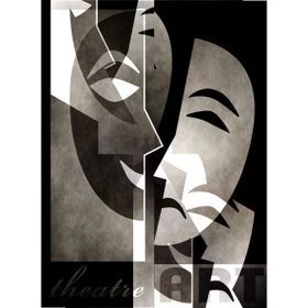 Tablolife Tiyatro Maskeleri 60 x 90 cm Kanvas Tablo