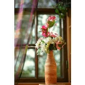 Tablolife Toprak Vazoda Çiçek Buketi 60 x 90 cm Kanvas Tablo