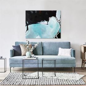 Tablolife Toz Mavi 60 x 90 cm Yağlı Boya Dokulu Tablo