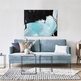 Tablolife Toz Mavi 60 x 90 cm Yağlı Boya Dokulu Tablo
