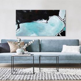 Tablolife Toz Mavi 60 x 90 cm Yağlı Boya Dokulu Tablo