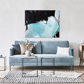 Tablolife Toz Mavi 60 x 90 cm Yağlı Boya Dokulu Tablo
