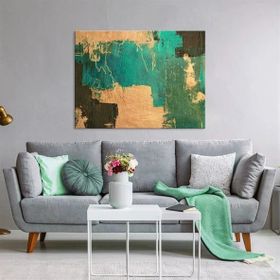 Tablolife Turkuaz Günler 60 x 90 cm Yağlı Boya Dokulu Tablo