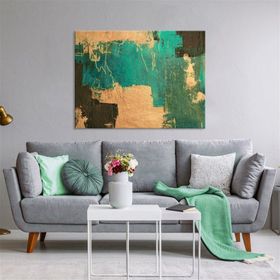 Tablolife Turkuaz Günler 60 x 90 cm Yağlı Boya Dokulu Tablo