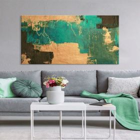 Tablolife Turkuaz Günler 60 x 90 cm Yağlı Boya Dokulu Tablo