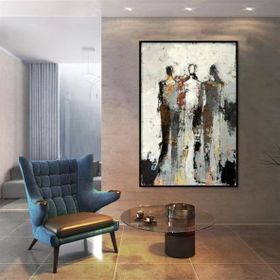 Tablolife Üç Gölge 60 x 90 cm Yağlı Boya Dokulu Tablo