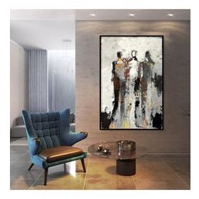 Tablolife Üç Gölge 60 x 90 cm Yağlı Boya Dokulu Tablo
