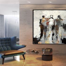 Tablolife Üç Gölge 60 x 90 cm Yağlı Boya Dokulu Tablo