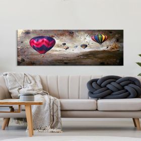 Tablolife Uçan Balonlar 2 60 x 90 cm Yağlı Boya Dokulu Tablo