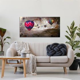 Tablolife Uçan Balonlar 2 60 x 90 cm Yağlı Boya Dokulu Tablo