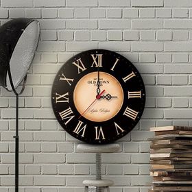 Tablolife Vintage Ahşap Duvar Saati