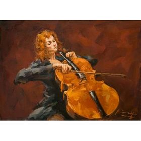Tablolife Violoncello 35 x 50 cm Kanvas Tablo