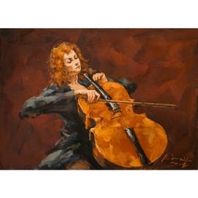 Tablolife Violoncello 35 x 50 cm Kanvas Tablo