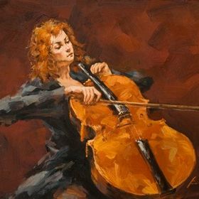 Tablolife Violoncello 35 x 50 cm Kanvas Tablo