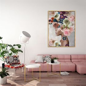 Tablolife Women İn Flowers 2 60 x 90 cm Yağlı Boya Dokulu Tablo