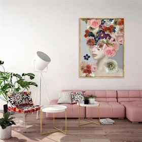 Tablolife Women İn Flowers 60 x 90 cm Yağlı Boya Dokulu Tablo