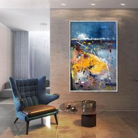 Tablolife Yağmurdan Sonra 60 x 90 cm Yağlı Boya Dokulu Tablo