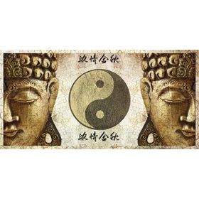 Tablolife Yin Yang ve Buddha 35 x 50 cm Etnik Kanvas Tablo