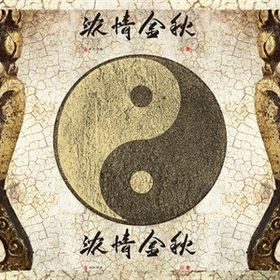 Tablolife Yin Yang ve Buddha 35 x 50 cm Etnik Kanvas Tablo