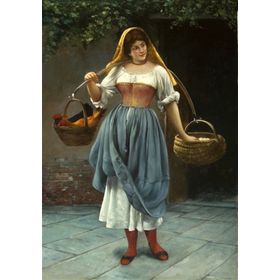 Tablolife Yumurta Taşıyan Kadın 60 x 90 cm Kanvas Tablo
