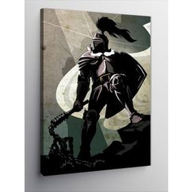 Tablolife Zırhlı Şövalye 35x50 cm Kanvas Tablo