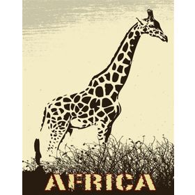 Tablolife Zürafa, Afrika 60x90 cm Kanvas Tablo