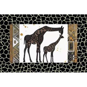 Tablolife Zürafa ve Yavrusu 35x50 cm Kanvas Tablo