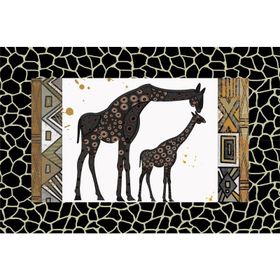 Tablolife Zürafa ve Yavrusu 35x50 cm Kanvas Tablo