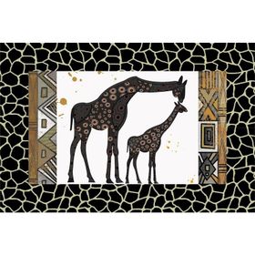 Tablolife Zürafa ve Yavrusu 35x50 cm Kanvas Tablo