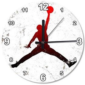 Tablomega 190-30 Nba Jordan Basket Ahşap Duvar Saati