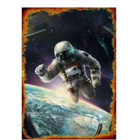 Tablomega Astronot Art 35x50 cm Mdf Poster