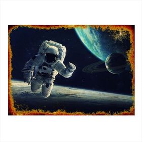 Tablomega Astronot Art 35x50 cm Mdf Poster