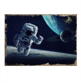 Tablomega Astronot Art 35x50 cm Mdf Poster