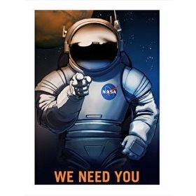 Tablomega Astronot Art 35x50 cm Mdf Poster